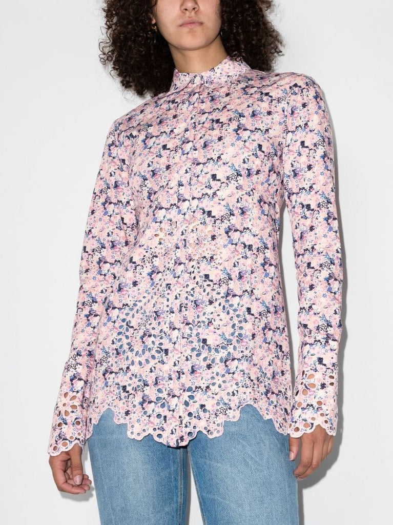 Floral Broderie Anglaise Shirt