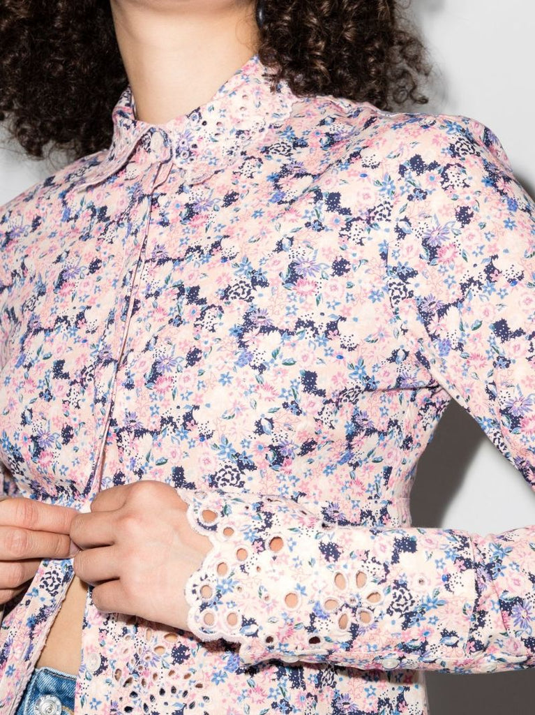 Floral Broderie Anglaise Shirt
