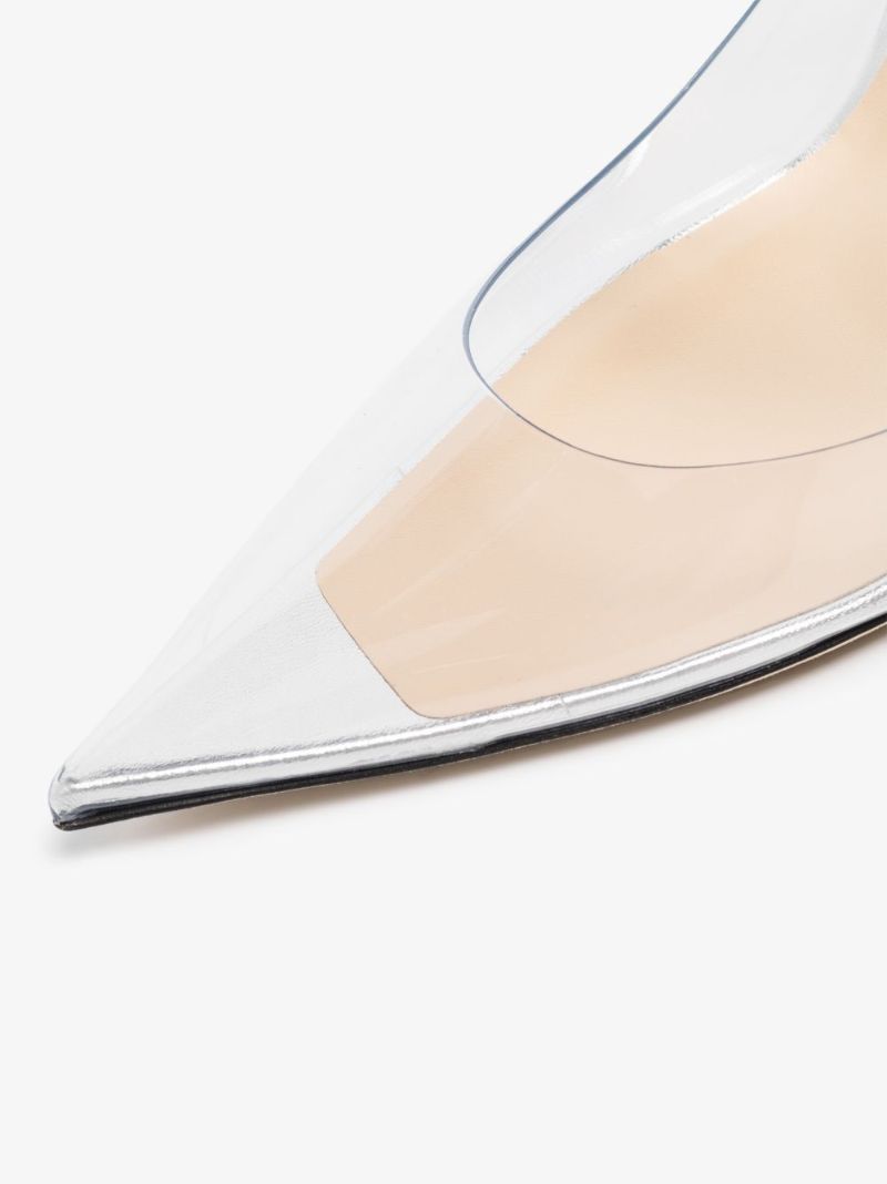 Silver Bing 100 Embellished Pvc Mules