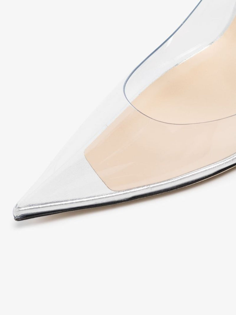 Silver Bing 100 Embellished Pvc Mules