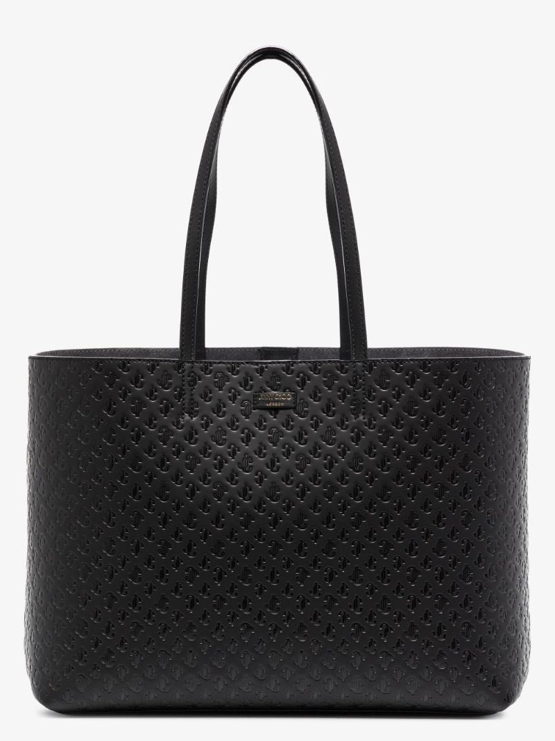 Black Nine 2 Five Embossed Leather Tote Bag