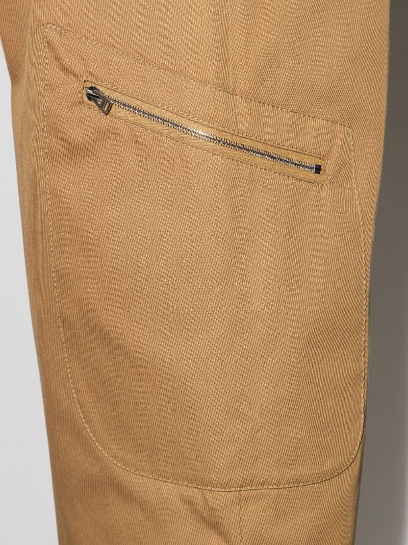 High-waist Cargo Trousers