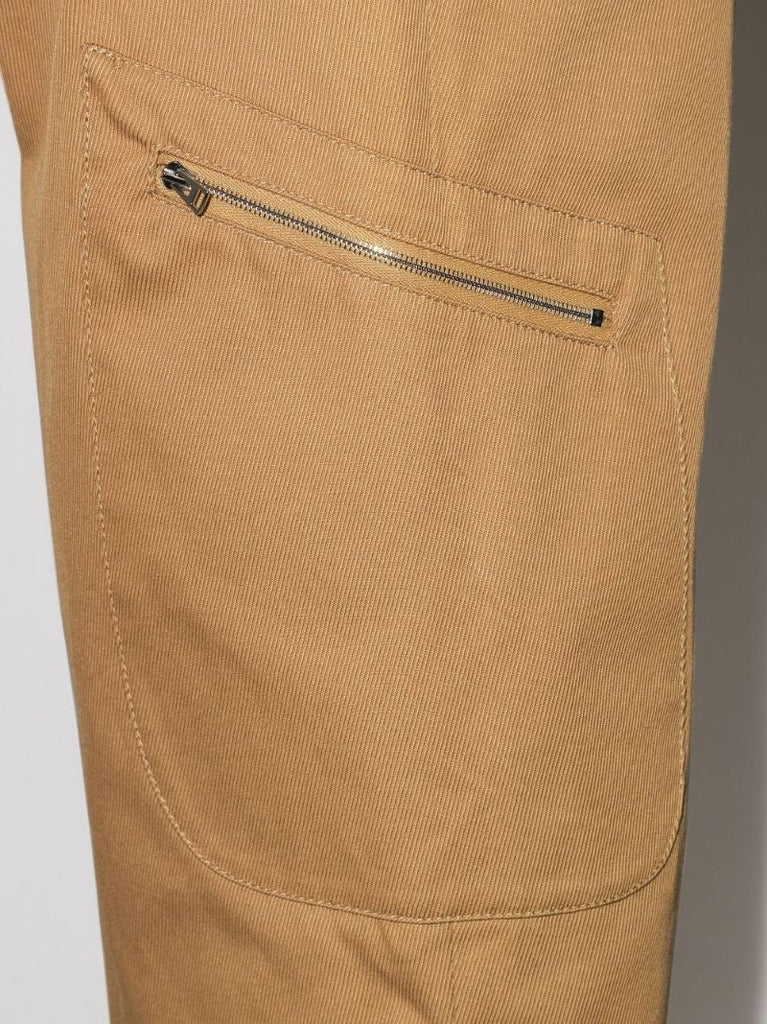 High-waist Cargo Trousers