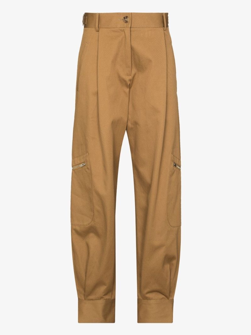 High-waist Cargo Trousers