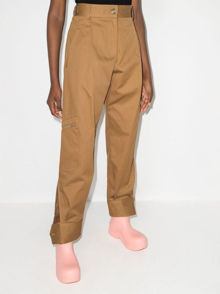 High-waist Cargo Trousers