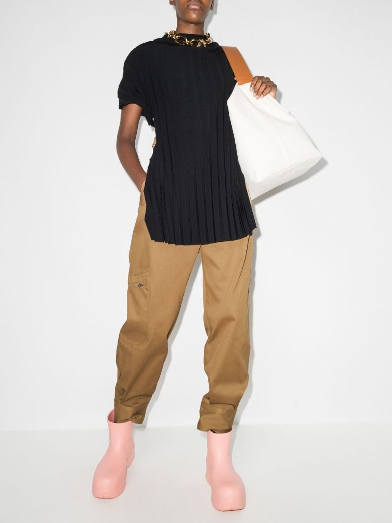 High-waist Cargo Trousers