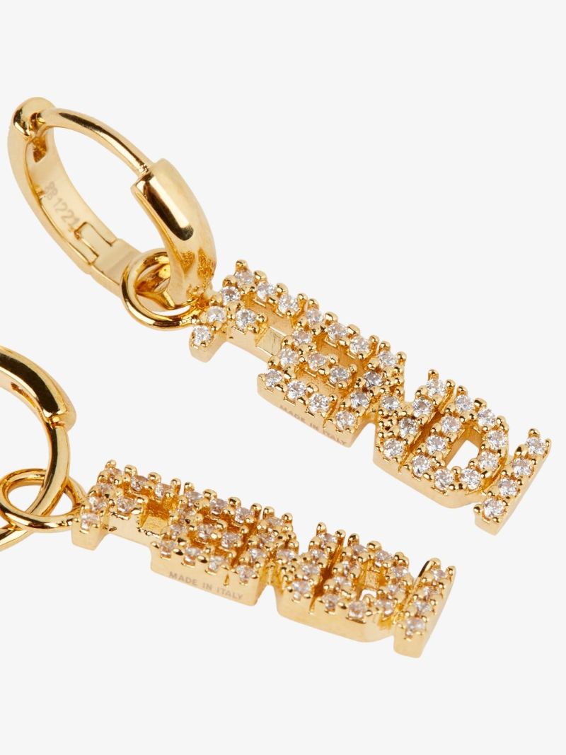 Signature Logo Drop Earrings
