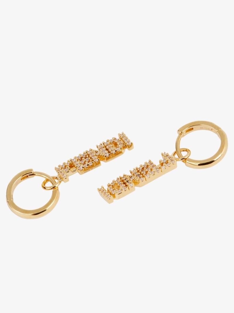 Signature Logo Drop Earrings