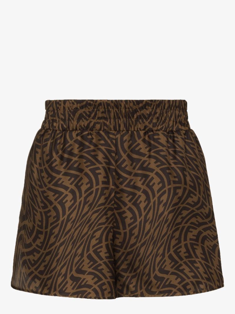 Ff Vertigo Silk Bermuda Shorts