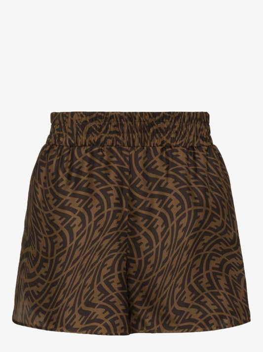 Ff Vertigo Silk Bermuda Shorts