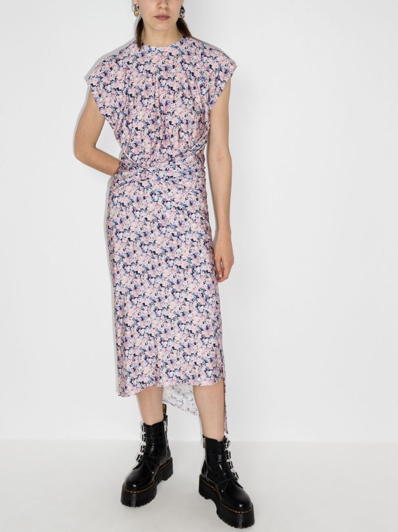 Floral Gathered Dress