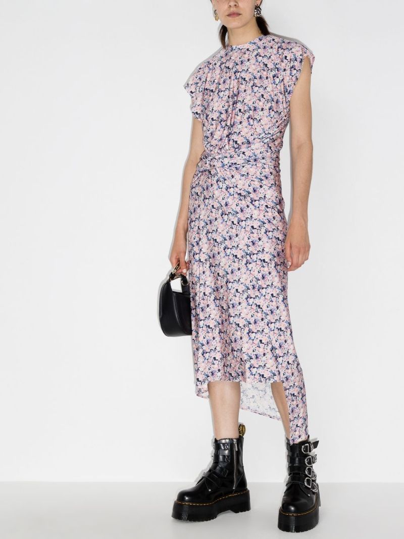 Floral Gathered Dress