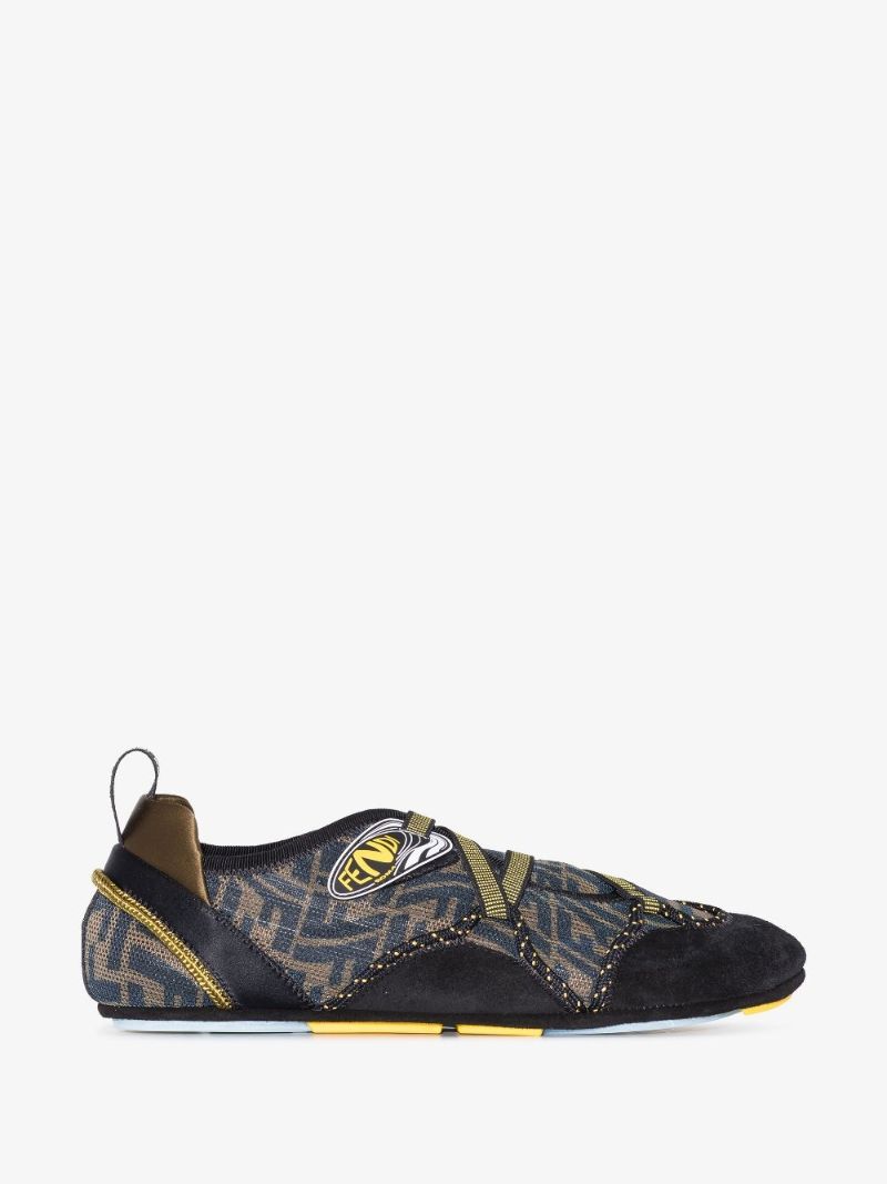 Brown Flex Slip-on Sneakers