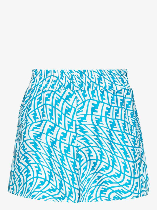Ff Vertigo Silk Bermuda Shorts