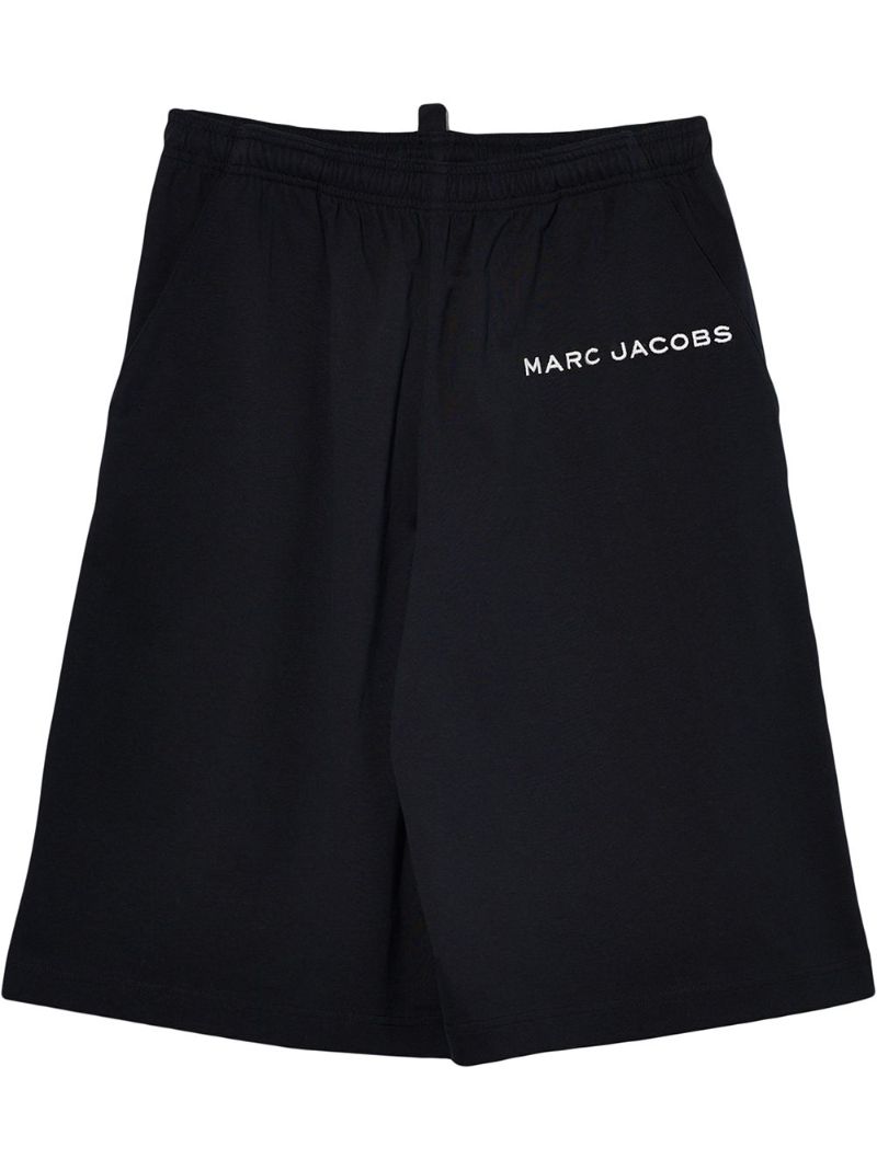 Black the T-short Knee-length Shorts