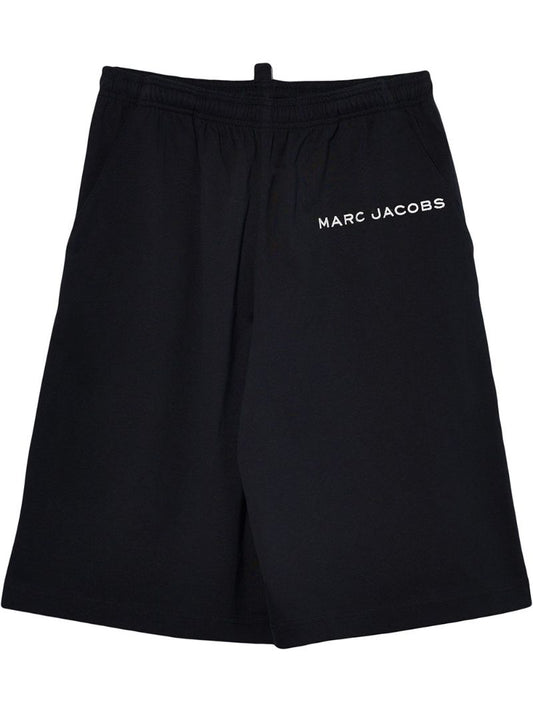 Black the T-short Knee-length Shorts