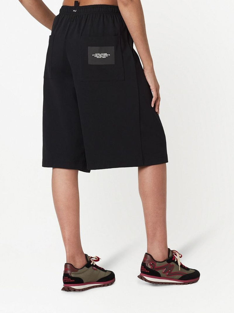 Black the T-short Knee-length Shorts