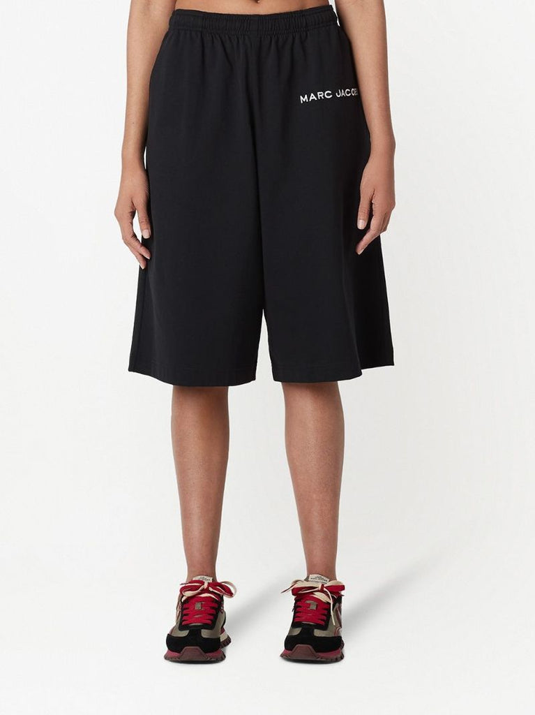 Black the T-short Knee-length Shorts