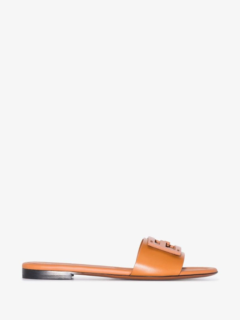Brown Signature Leather Sandals