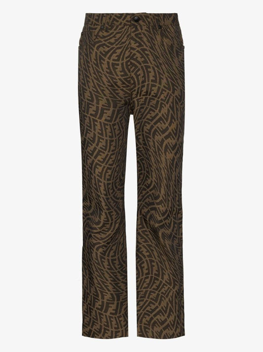 Ff Vertigo Print Straight Leg Jeans