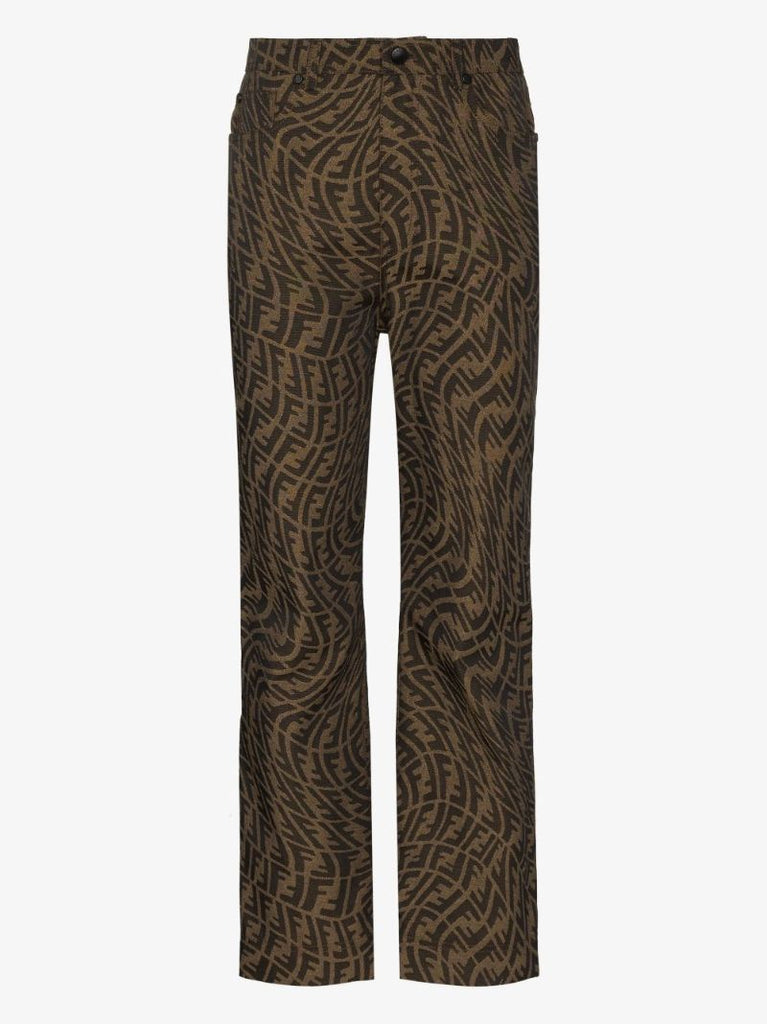 Ff Vertigo Print Straight Leg Jeans
