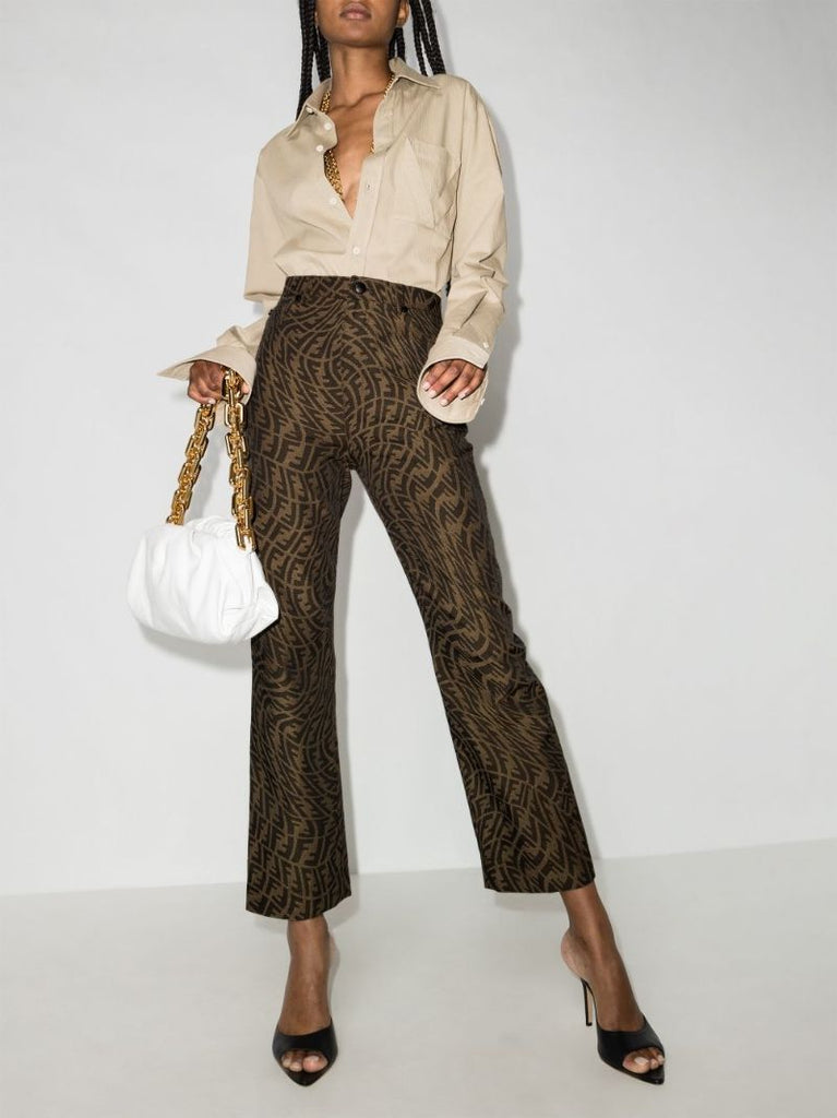 Ff Vertigo Print Straight Leg Jeans