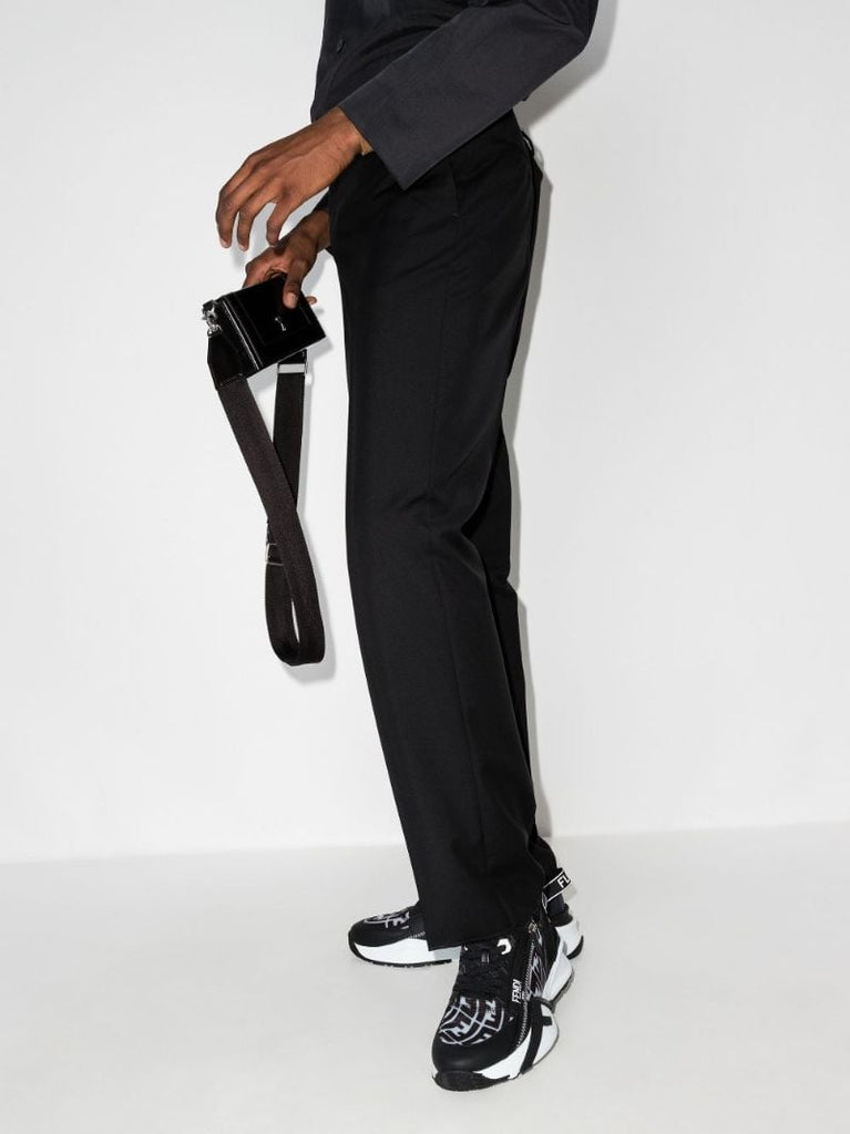 Black Flow Panelled Sneakers