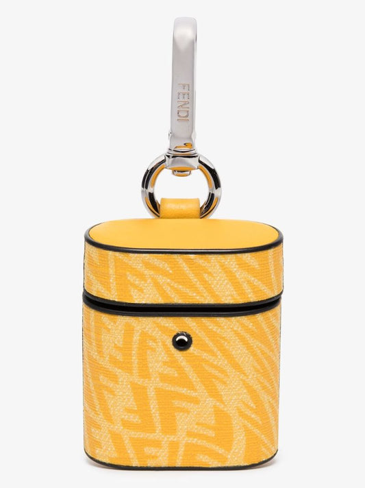 Yellow Ff Vertigo Print Airpods Case