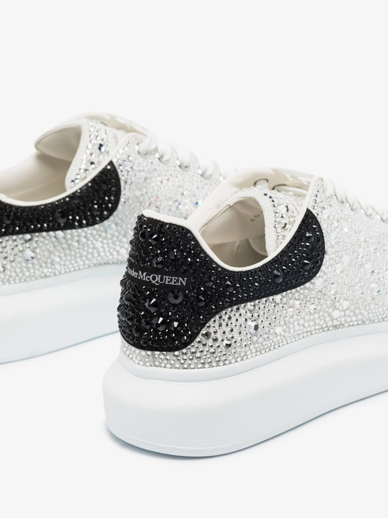 White Crystal Oversized Sneakers