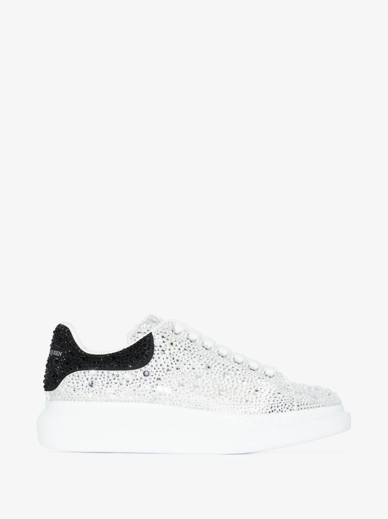 White Crystal Oversized Sneakers