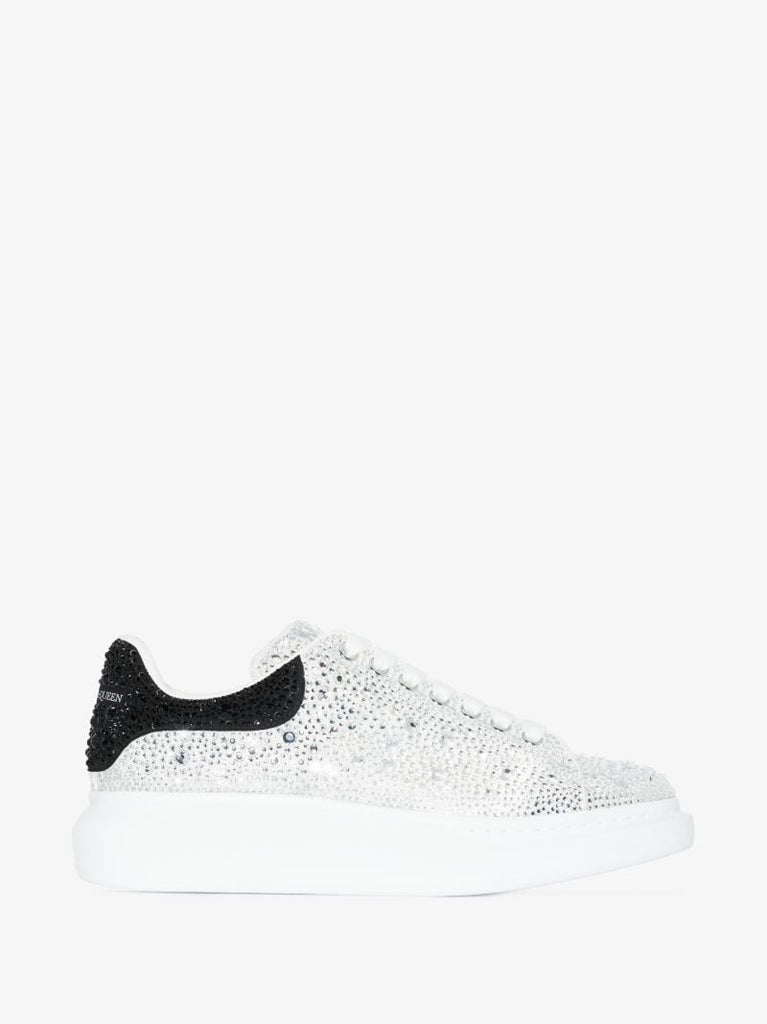 White Crystal Oversized Sneakers