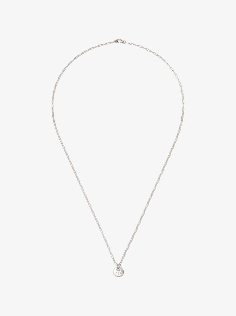 18k White Gold Mind Body Soul Super Fine Clip Chain Necklace