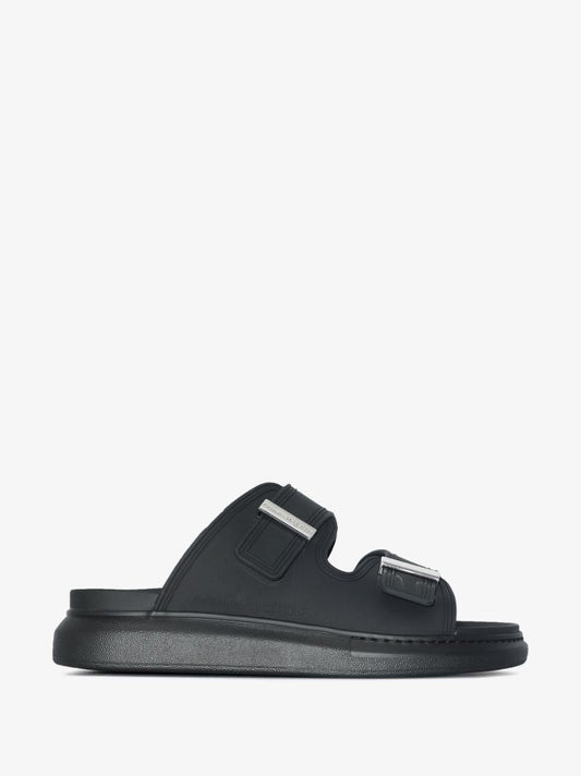Black Oversized Hybrid Slides