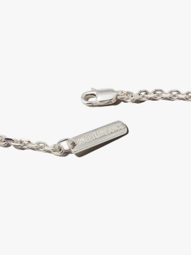 Sterling Silver Denim Octagonal Knife Edge Ii Necklace