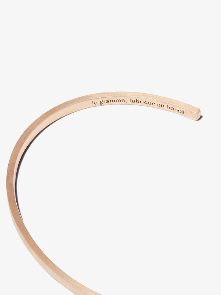 18k Red Gold Le 7g Brushed Ribbon Bracelet