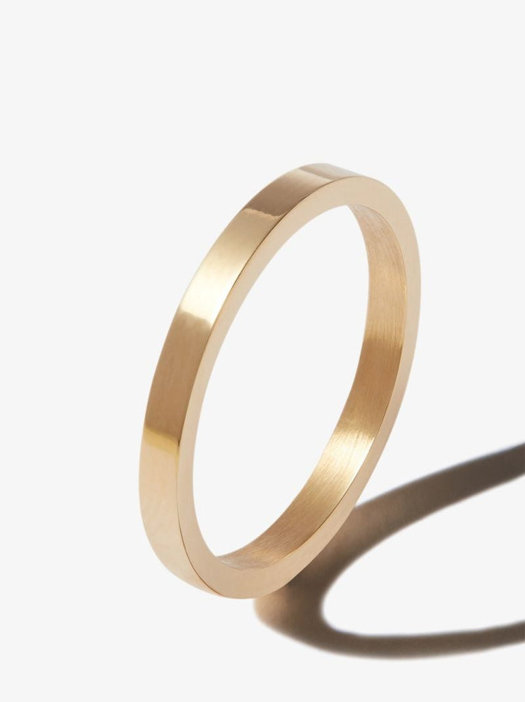 18k Yellow Gold Le 3g Polished Wedding Band Ring