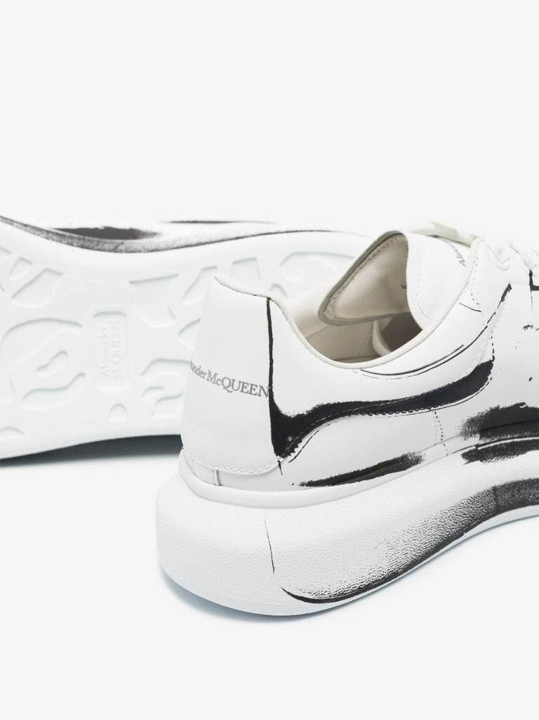 White and Black Oversized Sneakers