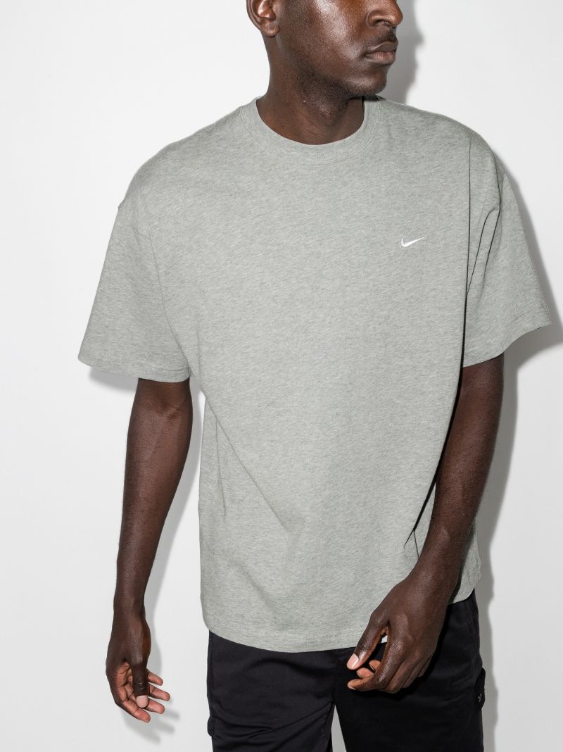 Grey Nrg Solo Swoosh Cotton T-shirt