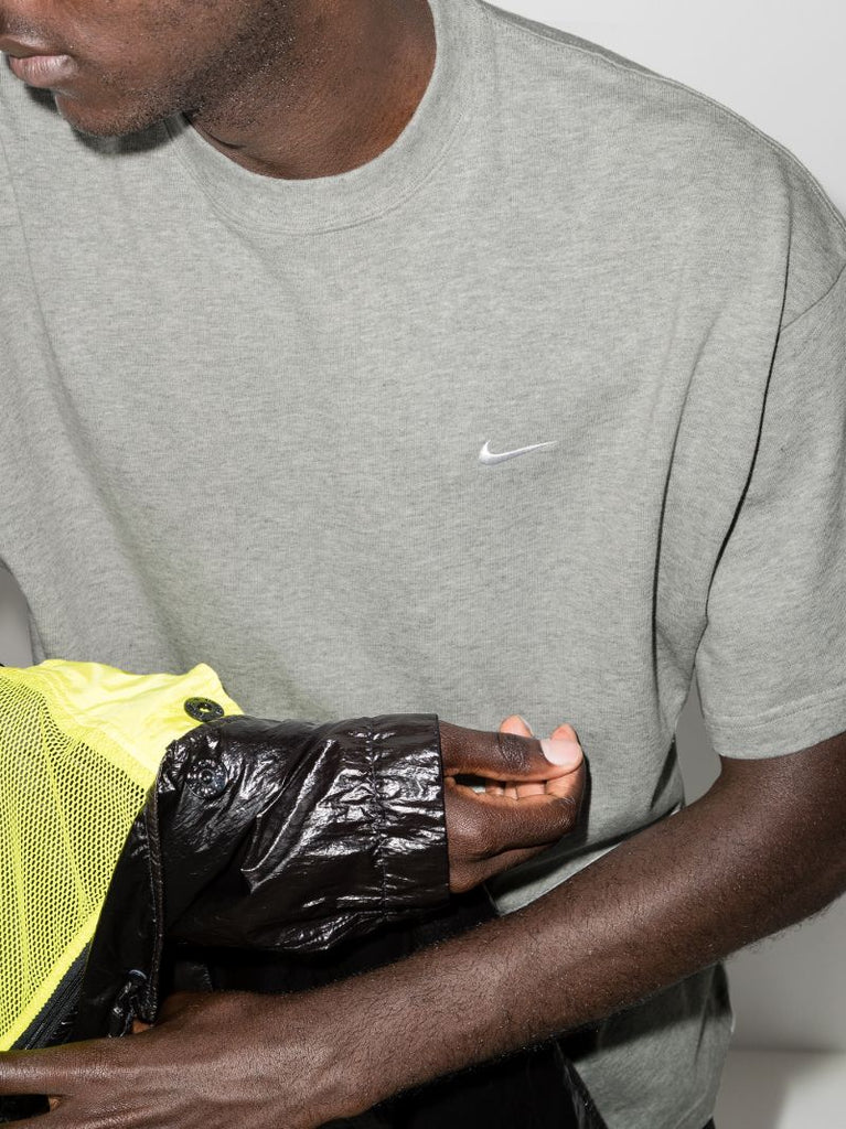Grey Nrg Solo Swoosh Cotton T-shirt