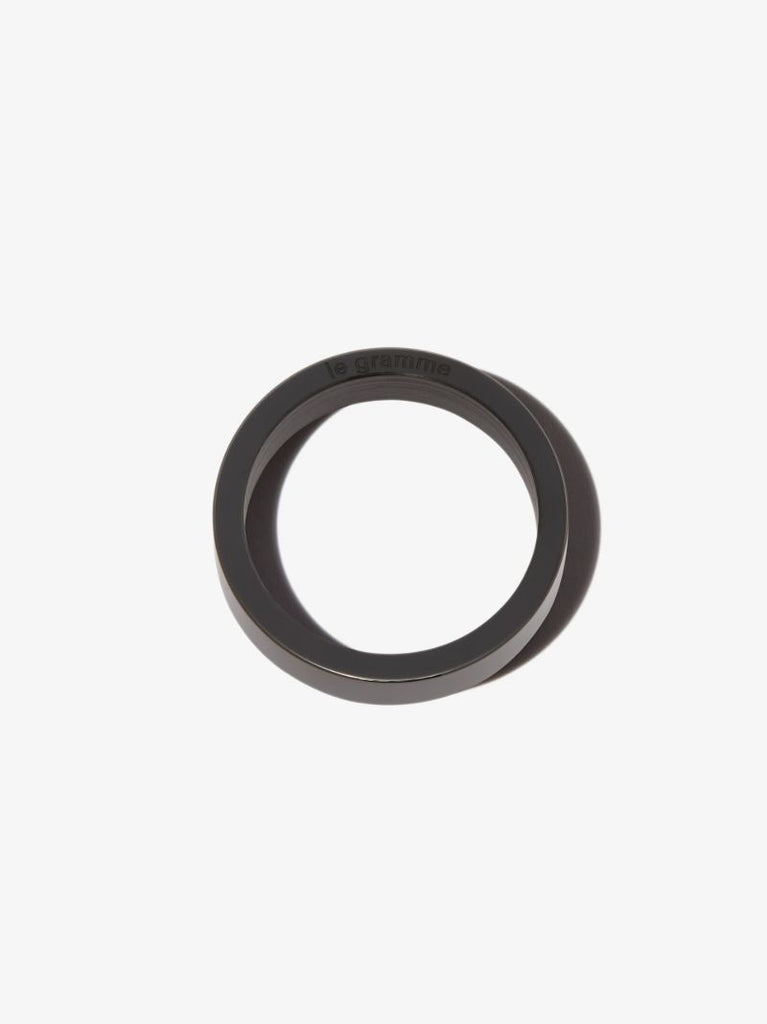 Black Ceramic Polished Ring