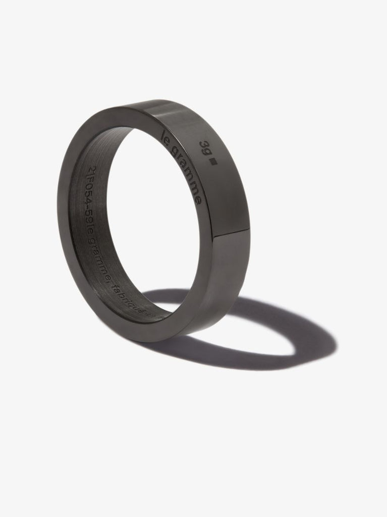 Black Ceramic Polished Ring