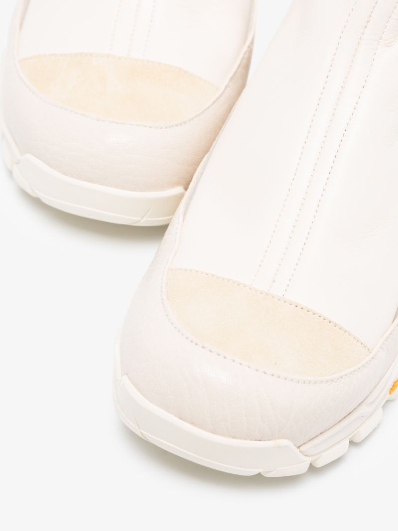 White Yeti Shearling Leather Boots