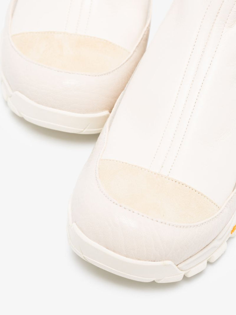White Yeti Shearling Leather Boots