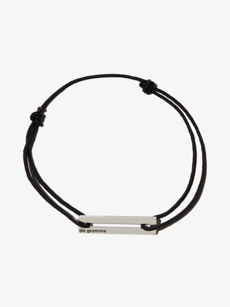 Sterling Silver Le 1.7g Perforated Cord Bracelet