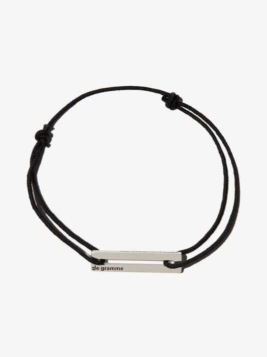 Sterling Silver Le 1.7g Perforated Cord Bracelet