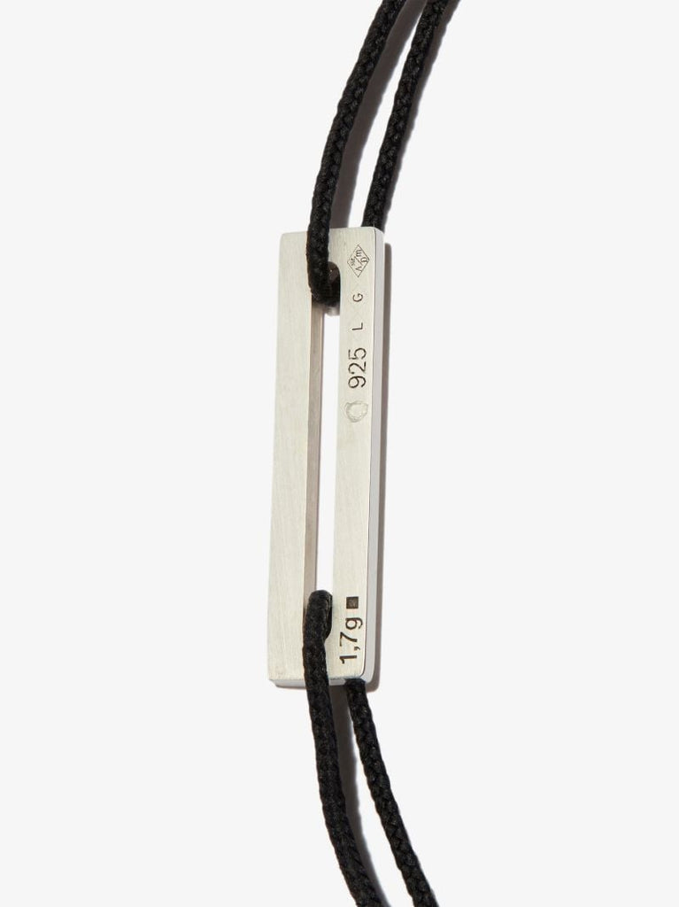 Sterling Silver Le 1.7g Perforated Cord Bracelet