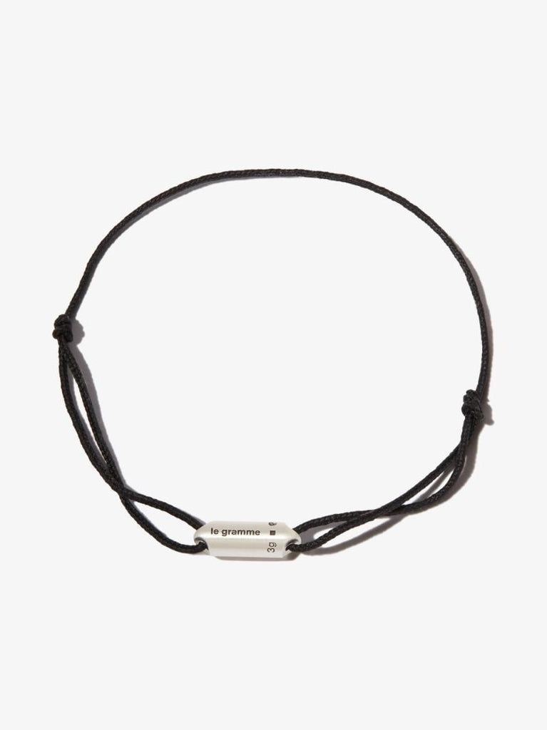 Sterling Silver Le 3g Segment Cord Bracelet