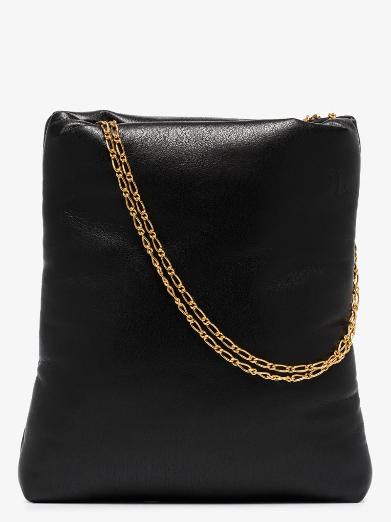 Black Noelani Vegan Leather Tote Bag
