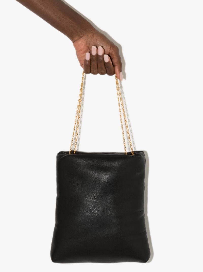 Black Noelani Vegan Leather Tote Bag