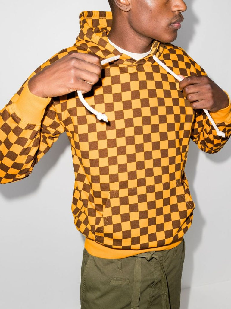 Checkerboard Cotton Hoodie